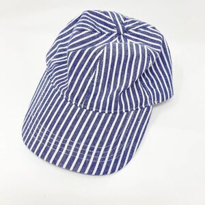 Melrose and Market Blue & White Striped Baseball‎ Cap Hat One Size NWT